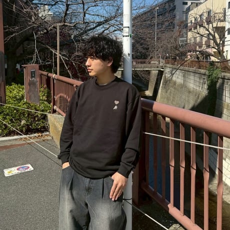 regular emblem sweat 　[BLACK]　HEV-26003