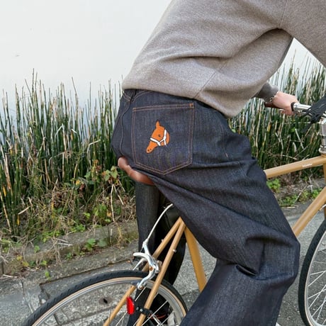 denim pants　[dark navy]　HEV-25020