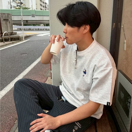 Ripple Tee 　[WHITE OATMEAL]　HEV-26009