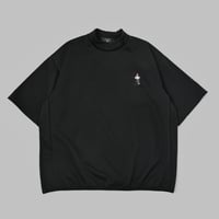 GOLF Embroidery mockeck jersey Tee 　[BLACK]　HEV-26007