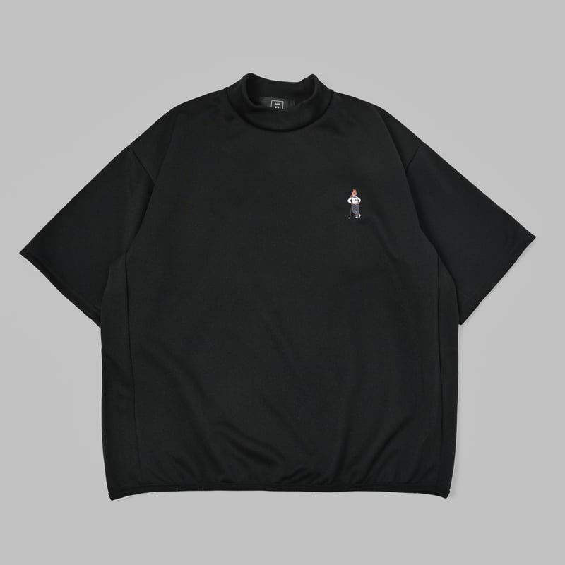 GOLF Embroidery mockeck jersey Tee [BLACK] HEV