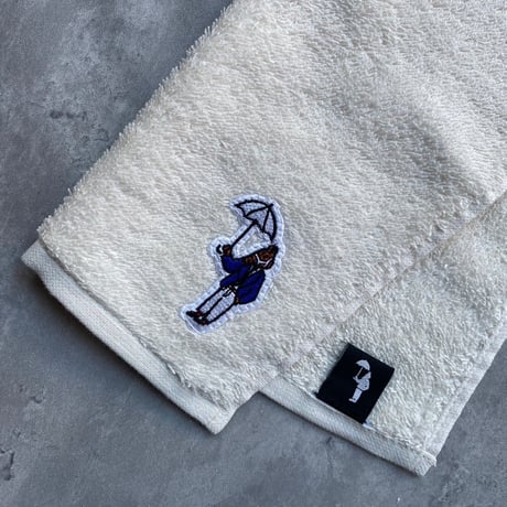 Embroidered patch Hand towel 　[natural]　HEV-24004