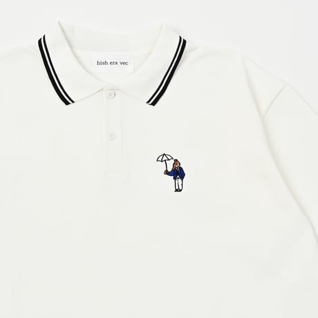 Short sleeve Polo shirt 　[WHITE]　HEV-26006