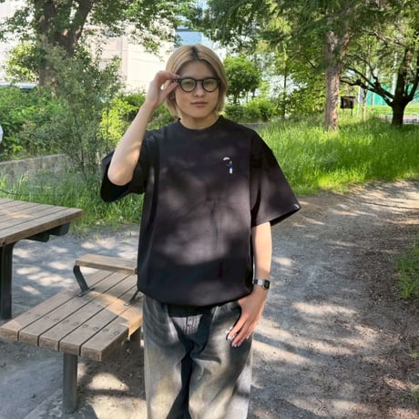 Ripple Tee 　[BLACK]　HEV-26009