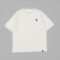 Henley Neck Tee 　[OFFWHITE OATMEAL]　HEV-26008