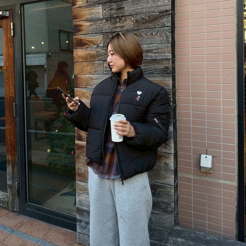 padding reversible blouson [BLACK] HEV-25023 |