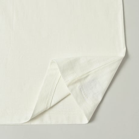 organic cotton Embroidery S/S Tee 　[white]　HEV-23017