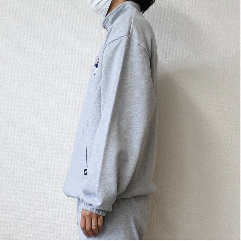 Gentleman Embroidery ZIP sweat [gray] HEV-2400