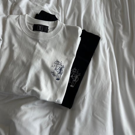 Embroidery S/S Tee 　[black]　HEV-24019