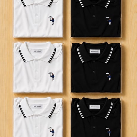 Short sleeve Polo shirt 　[BLACK]　HEV-26006