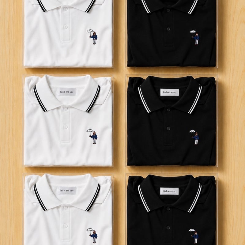 Short sleeve Polo shirt [BLACK] HEV-26006 | hi