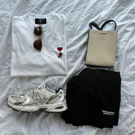 organic cotton artist house＆♡ S/S Tee 　[WHITE]　HEV-24018