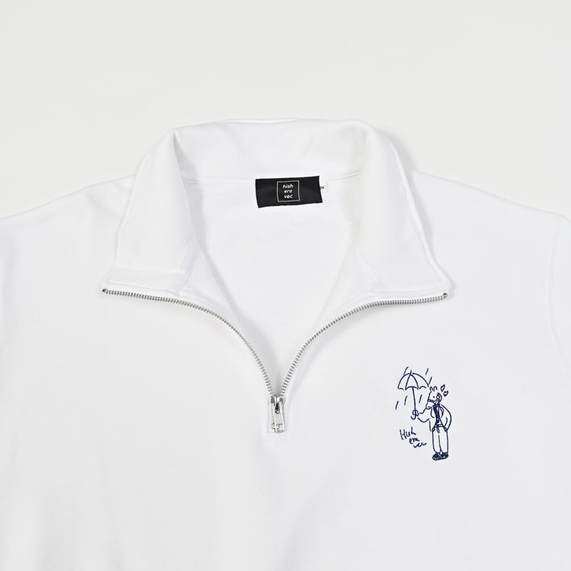 Eve harapeco HalfZip Sweat - ホワイト Mサイズ HalfZip Sweat - ホワイト | harapeco Store