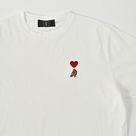 organic cotton artist house＆♡ S/S Tee 　[WHITE]　HEV-24018