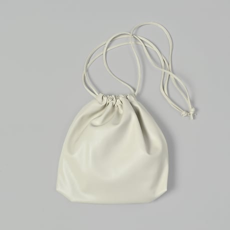 Eco leather Pouch　[OFF BEIGE]　HEV-25029