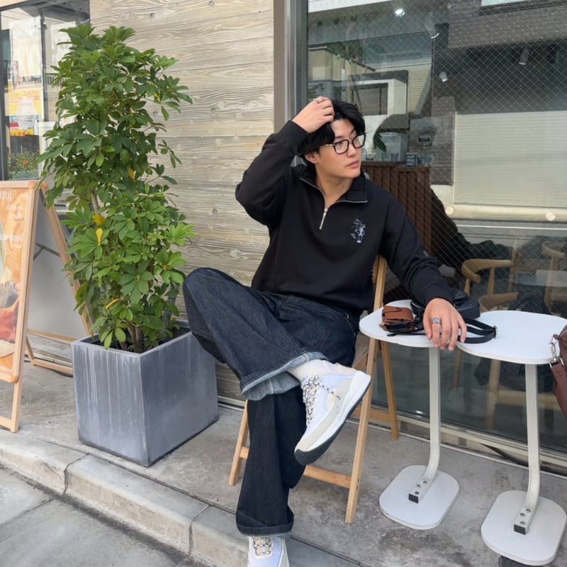 harf ZIP sweat [black] HEV-25018 | hish era vec