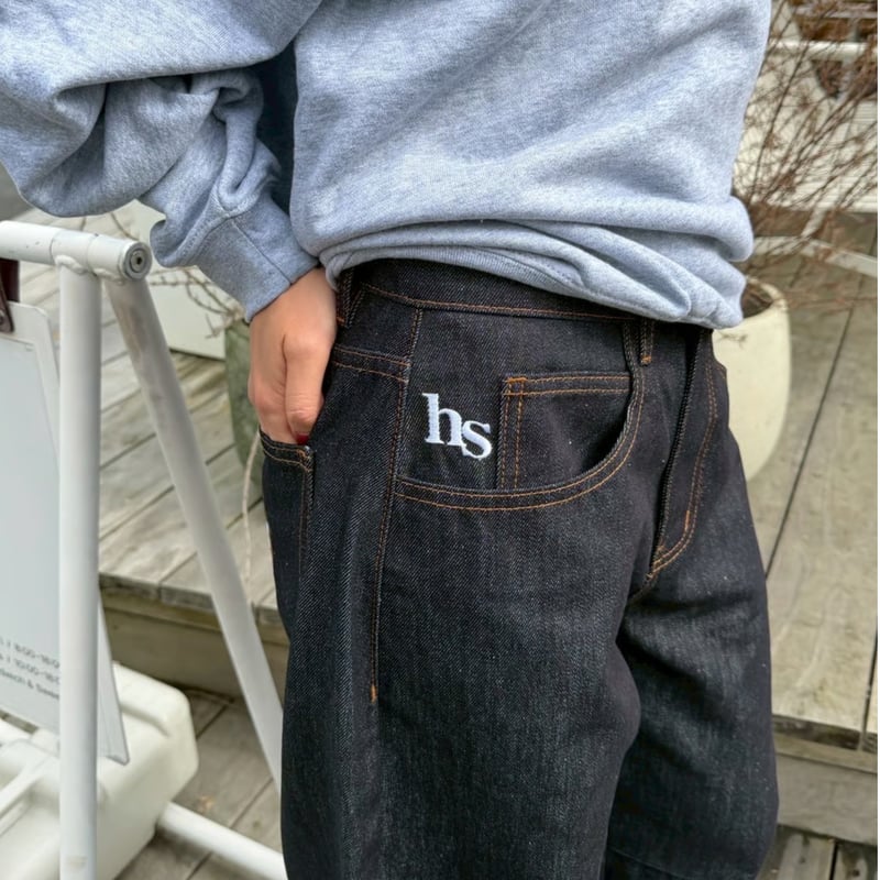 denim pants [dark navy] HEV-25020 | hish era vec