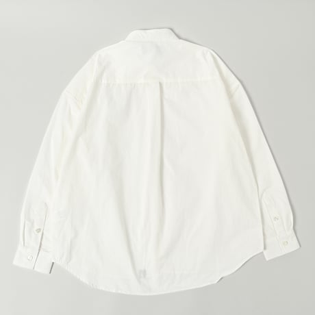Embroidered patch shirts　[white]　HEV-25001