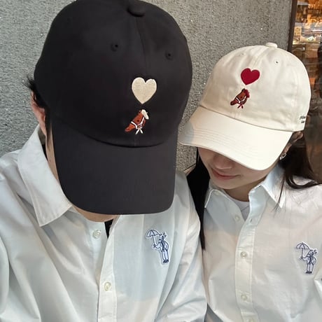 ♡ Embroidery Cap　[black]　HEV-25009