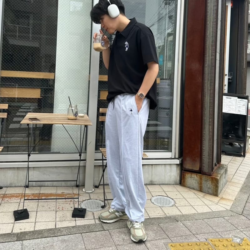 hem cord sweat pants [gray] HEV-24016 | hish er