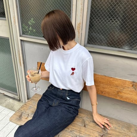 organic cotton artist house＆♡ S/S Tee 　[WHITE]　HEV-24018