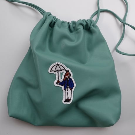 Eco leather Pouch　[mint green]　HEV-BG21005