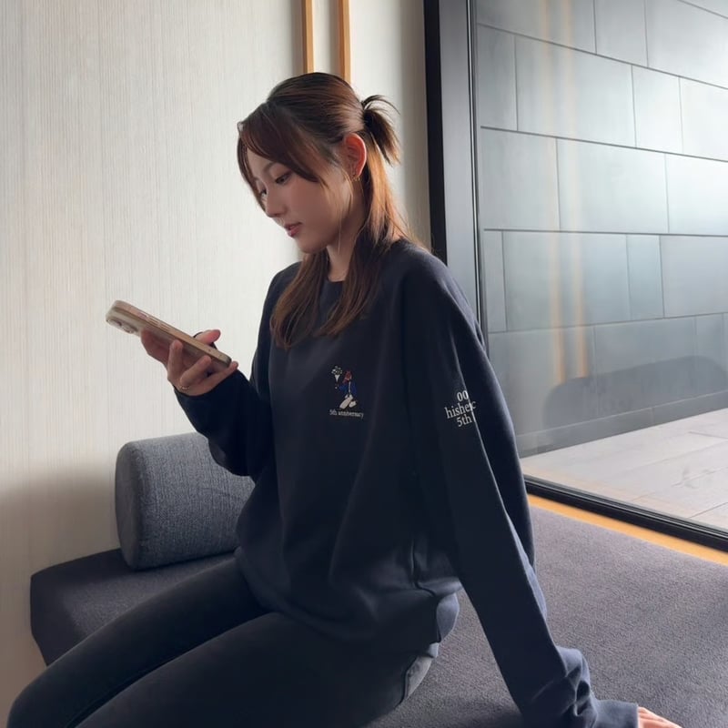 5th Anniversary serial number raglan sweat＆Stic