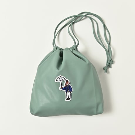 Eco leather Pouch　[mint green]　HEV-BG21005
