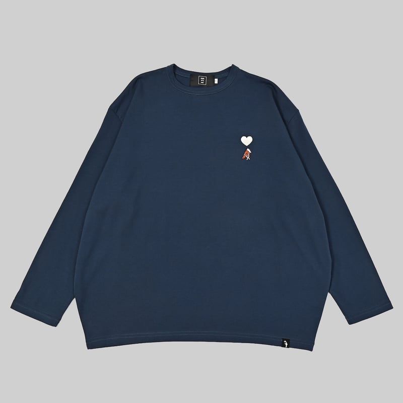 OBSIDIAN CURSIVE EMBROIDERY HIGHNECK LS