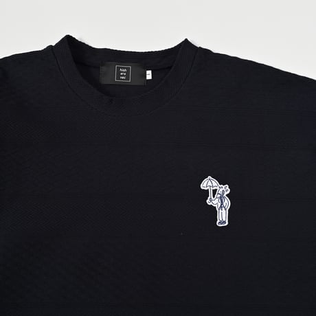 jacquard crew sweat 　[NAVY]　HEV-25019