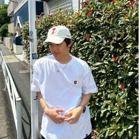 ♡ Embroidery Cap　[off white]　HEV-25009