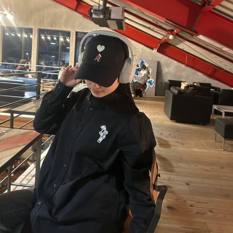 ♡ Embroidery Cap　[black]　HEV-25009