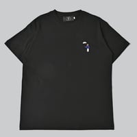 organic cotton Embroidery S/S Tee 　[black]　HEV-23017