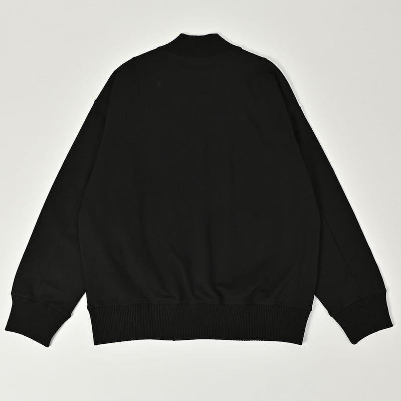 Embroidered patch punch stadium jumper [black]