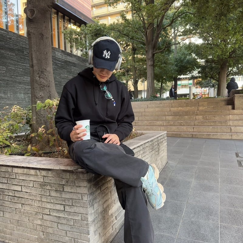 lining full ZIP sweat foodie [black] HEV-25004