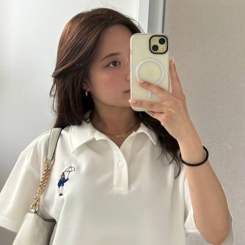 極美品 zoe ゾエ polo short sleeve ポロシャツ 24ss MIEZ KANO-KO OVER SIZE POLO S/S SHIRTS – bodylander