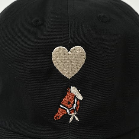 ♡ Embroidery Cap　[black]　HEV-25009
