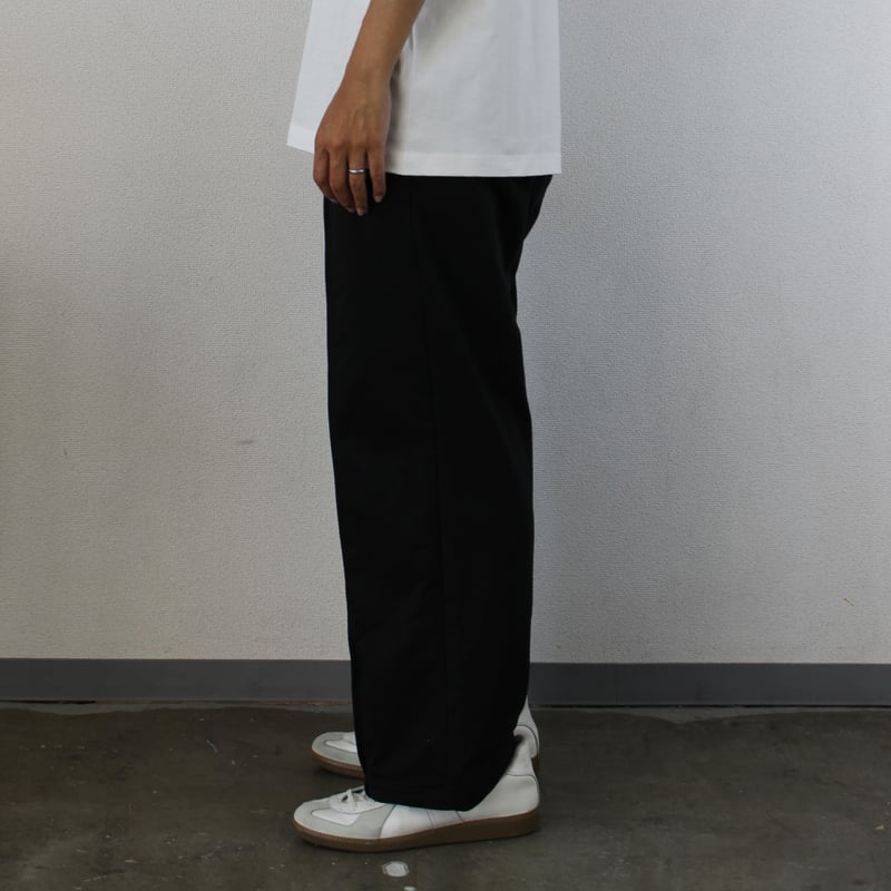 hem cord sweat pants [black] HEV-24016 | hish e