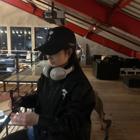 ♡ Embroidery Cap　[black]　HEV-25009