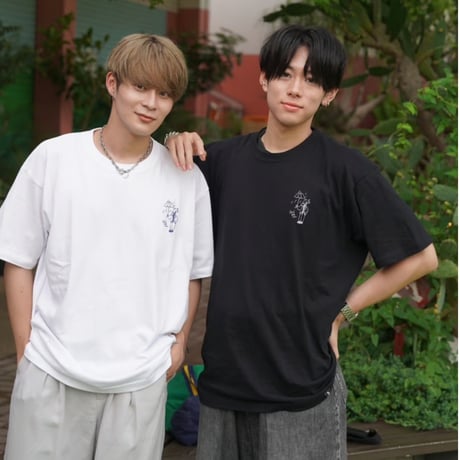 Embroidery S/S Tee 　[black]　HEV-24019