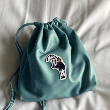 Eco leather Pouch　[mint green]　HEV-BG21005