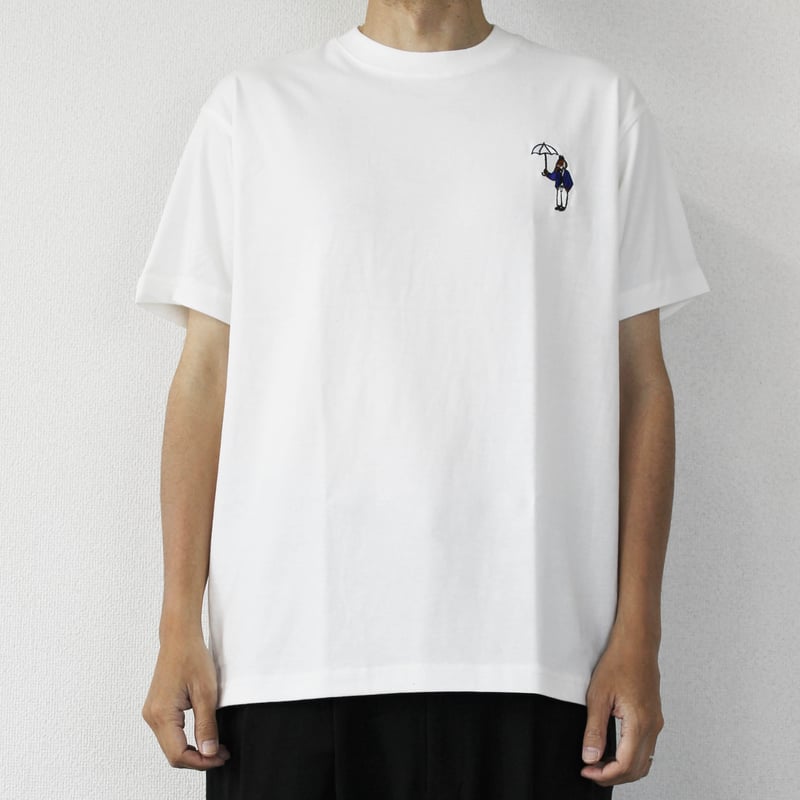organic cotton Embroidery S/S Tee [white] HEV-