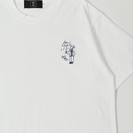 Embroidery S/S Tee 　[white]　HEV-24019