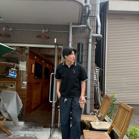 Short sleeve Polo shirt 　[BLACK]　HEV-26006