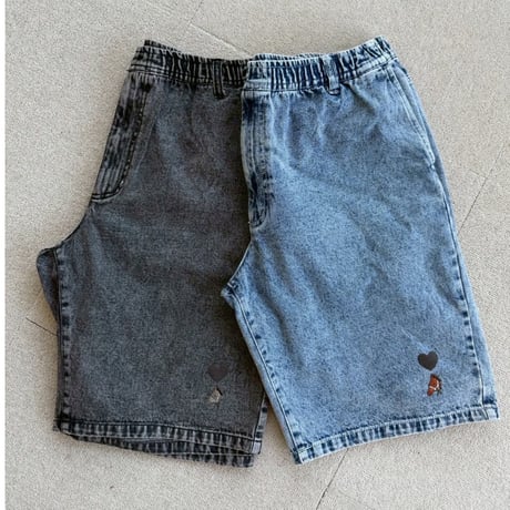 denim Shorts 　[BLACK]　HEV-26005
