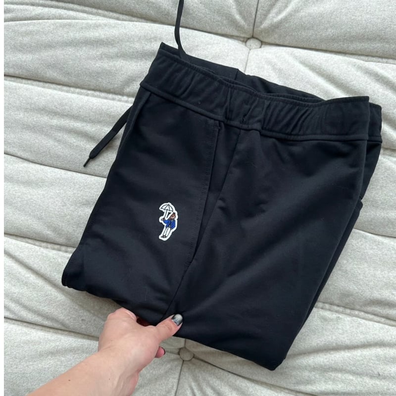 hem cord sweat pants [black] HEV-24016 | hish e