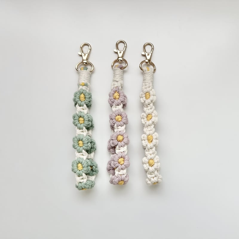 ぷっくりお花　ストラップ 191 お花ストラップ | +1cm