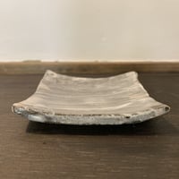 刷毛目 四方皿　S2-28