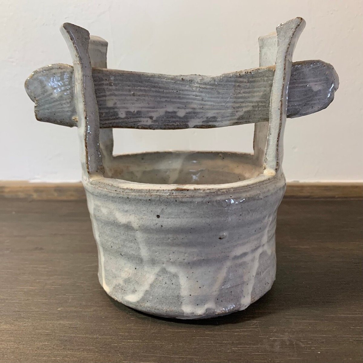 粉引桶花入 K-03 | 一道窯 Official Site