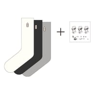 LITTLE 栗TURES ソックス (レディースサイズ/ステッカーつき)